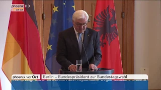 Statement Bundespräsident Frank-Walter Steinmeier zur Bundestagswahl