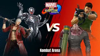 Ultron & Dante vs Chris & Nemesis-Very Hard Mode Marvel vs Capcom: Infinite #mk11