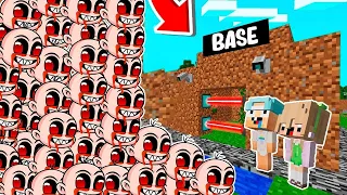 RETO DE LA BASE VS 1000000 DE BEEBNOOB.EXE 😱😈 BEBENANI VS BEEBNOOB.EXE MINECRAFT