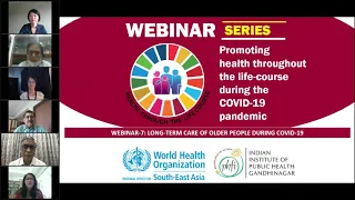 Webinar series - Long term care of older people during COVID 19