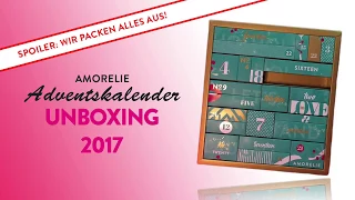 Amorelie Adventskalender 2017 UNBOXING - Achtung Spoiler: Wir packen alles aus!