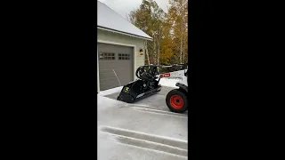 Testing the Muskox 23-78 snowblower on a Bobcat UW53 Toolcat