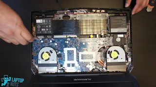 Laptop Alienware 17 R3 Disassembly Take Apart Sell. Drive, Mobo, CPU & other parts Removal