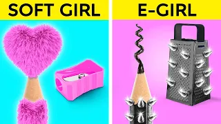 SOFT GIRL VS. E-GIRL. A Wandinha foi Adotada! A Melhor Transformação de Boneca, por 123GO! CHALLENGE