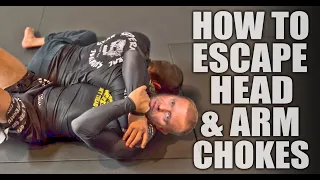 How To Escape The Head & Arm Choke | Submission Grappling Escapes