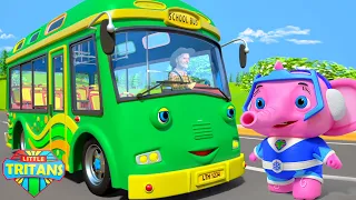 Колеса на автобусе детский сад песня и мультфильм видео для детей
