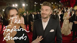 David Beckham, Pierpaolo Piccioli & Kaia Gerber | The Fashion Awards 2018