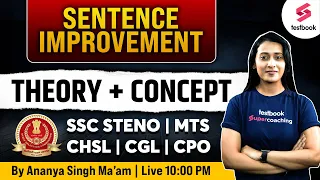 Sentence Improvement For SSC MTS | CHSL | CGL | CPO 2023 | SSC English Grammar By Ananya Ma'am