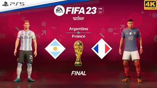 FIFA 23 - Argentina Vs France - FIFA World Cup 2022 Qatar | Final | [4K Ultra HD ]