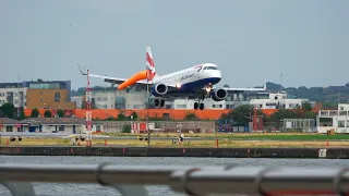 London City Airport Plane Spotting | Landings & Takeoffs | 4k | City Rush Hour