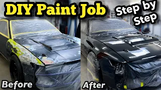 DIY step by step sand and paint job on my drift car from home