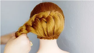 Braided Low Bun Hairstyle For Ladies - Perfect Hairstyle For Wedding