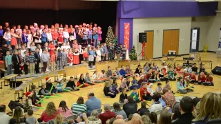 Brown Elementary 3rd Grade Program (12-8-16) Carol of the Boomwhackers