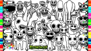 ZOONOMALY 2 Coloring Pages / Coloring All Zoonomaly 2 Monsters / Cartoon - On & On [NCS Release]