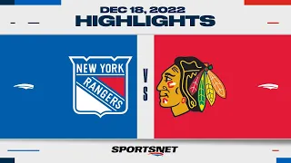 NHL Highlights | Rangers vs. Blackhawks - December 18, 2022