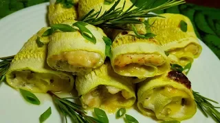 ЭТОТ РЕЦЕПТ ВЫ НИКОГДА НЕ ЗАБУДЕТЕ // ОЧЕНЬ ВКУСНЫЕ РУЛЕТИКИ ИЗ КАБАЧКА И КУРИЦЫ