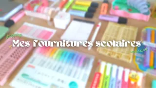 Mes FOURNITURES SCOLAIRES pour la rentrée 2022-2023 (shopping, unboxing, haul…) w/ Stationery pal