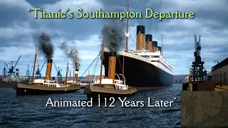 Titanic's Southampton Departure | Animated 112 Years Later