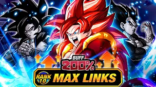 THE BEST EZA TUR!?!? LEVEL 10 LINKS 100% RAINBOW STAR EZA TEQ SSJ4 GOGETA! (DBZ: Dokkan Battle)