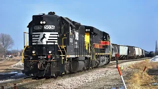 NS High Hood GP38-2 Switching the IAIS at Silvis!