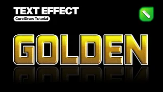 How to make 3D Golden Text Effect in Corel Draw Tips & Tricks #hevlendordesigns #coreldrawtutorial