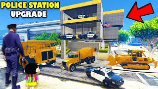 Franklin Become THE POLICE CHIEF and UPGRADE LUXURY POLICE STATION in GTA 5 | SHINCHAN and CHOP