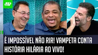 ÉPICO! Vampeta faz TODO MUNDO CHORAR DE RIR AO VIVO com HISTÓRIA HILÁRIA!