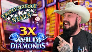 These Classic Slots PAID! 🎰 Triple Stars & 3X Wild Diamonds Slot Play!
