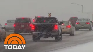 Winter weather arrives early with snow covering parts of US