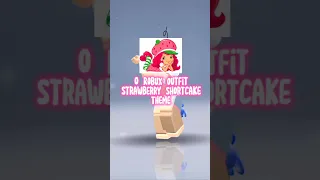 0 Robux Outfit 🍓 Strawberry shortcake Theme 😅 #roblox