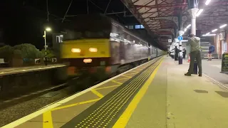 A deltic being pulled by a 47 absolutely flying through Grantham 19/08/2023