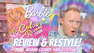 Barbie Color Reveal Peel! 🧜‍♀️ Mermaid Fantasy Fashion (2021) | Review, Rebody and Restyle!