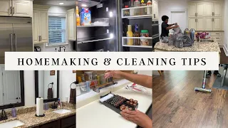 HOMEMAKING & CLEANING TIPS/HOW TO MANAGE YOUR HOME AND CLEANING HACKS THAT WORK/CLEANING MOTIVATION