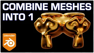 Combine multiple meshes into one object | Blender Beginners tutorial