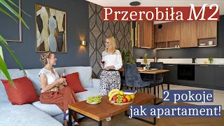 M2 zmieniła w mały apartament 🏆 ŁAZIENKA MARZEŃ na 4m2! Czarna kuchnia! MIESZKANIE 50m2 pod klucz