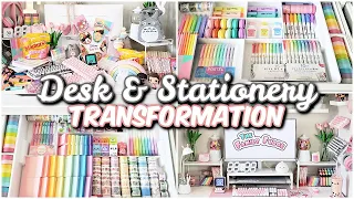 Desk + stationery organization makeover ✨ Work From Home YOUTUBER