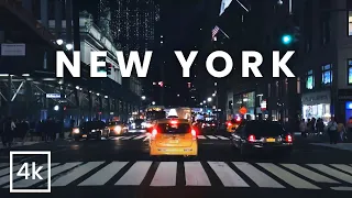 New York City - 4K Lofi | Neon Drive at Night