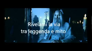 Rhapsody Of Fire feat Christopher Lee - The Magic Of The Wizard's Dream (Italian version) (lyrics)