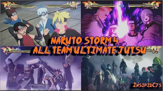 Naruto Storm 4: All Team Ultimate Jutsu / Linked Secret Techniques (Inc DLC & Boruto) English