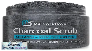 Charcoal Scrub Face Foot & Body Exfoliator Infused with Collagen and Stem Review