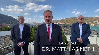 Ansprache Landrat Dr. Neth an die Bürger des Hohenlohekreises