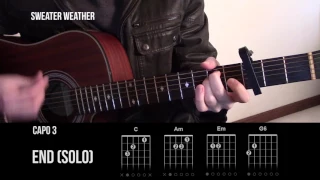 Sweater Weather - The Neighbourhood - Guitar Lesson Tab (Tutorial) - How To Play