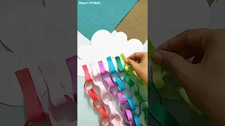 diy ideas | paper craft | rainbow wall hanging #wallhanging #diy #shorts #trending #viral #youtube