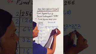 Square root by prime factorisation method#maths