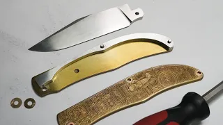 Tuning and modification of the folding knife (new spring)