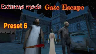 Granny 3 Extreme mode preset 6 Gate ESCAPE (Day 1) Complete.✔️