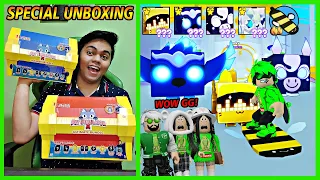 SPECIAL! Unboxing Mainan Chest Pet Simulator X Dapat Banyak Huge Pet & Bee Hoverboard