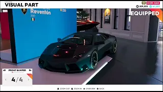 it is about the purchase and customization of a LAMBORGHINI Reventón in The Crew 2