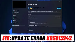 How to Fix Update KB5013942 Error Not Installing On Windows 11