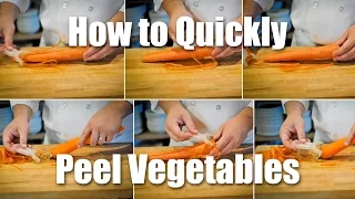 How To Peel Vegetables Quickly And Efficiently